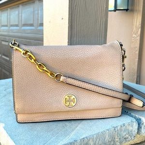 EUC AUTHENTIC Tory Burch Nude crossbody bag